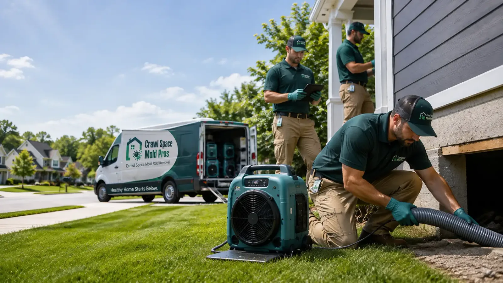 Crawl Space Mold Removal in Mascoutah, IL